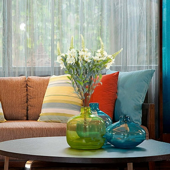 ASXITE Artificial Flowers for Decoration, Simulated Flowers Five Blossoms Home Decor Vase Flower Arrangement Outdoor Wedding Gardening Decoration Fake Flowers