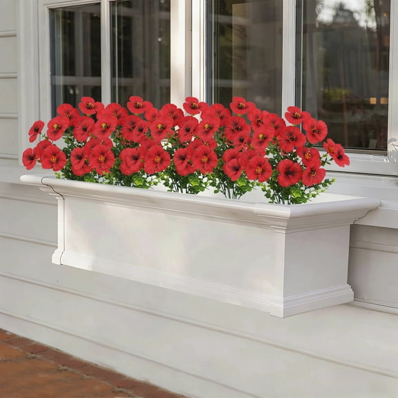 Artificial Flowers Colorful Pansy flower Bloom Brown Center Accent Simulation Eucalyptus Leaf Ornament for Desktop Mantel Decor