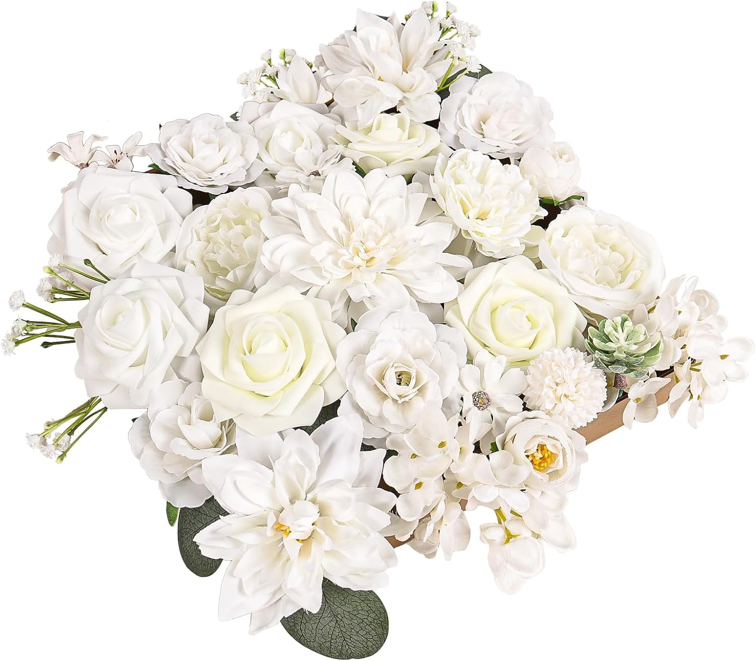 Zaphyron Künstliche Rosen Set - Rosa Seidenblumen Für Hochzeitsdeko & DIY