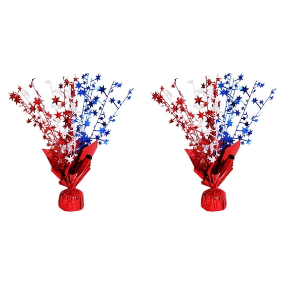 Artificial Flowers DIY Table Decoration With Red White And Blue For Independence Day In The States