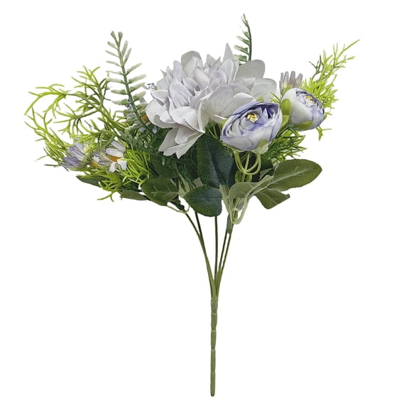 Artificial Flowers Dahlia Peony Daisy Fake Flower Mixed Bouquets Faux for Home Table Centerpieces Wedding Party Decoration