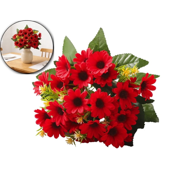 Artificial Flowers Daisies for Outdoors Silk Daisy Realistic Plants ...