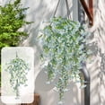 thumbnail image 1 of Artificial Flowers, Fake Flower Bouquet, Wall Mounted Simulated Floral Arrangement for Wedding Party Decoration, Durable Plastic Material, Indoor Outdoor Use, 30 Inches Long, 1 of 6