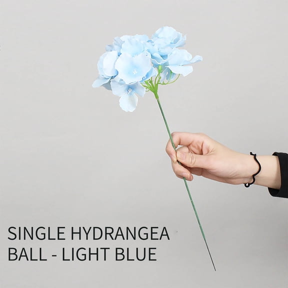 Flores artificiales de hortensia falsa, flores de seda, cabecera, decoración para bodas, fiestas en el hogar, flores