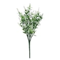 thumbnail image 1 of Artificial Flowers Fake Outdoor Plants Faux UV Resistant Lavender Flower Plastic Indoor Table Centerpiece Vase Decor Outside Front Door Porch Decorations, 1Pc, Multicolor(White,15x6.5"), 1 of 9