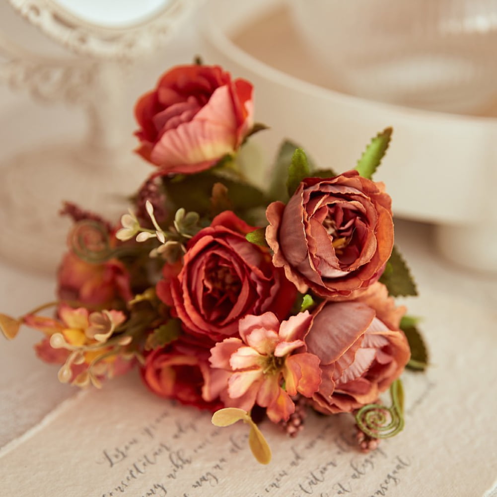 Artificial Flowers, Fake Peony Flowers Silk Flower Arrangements