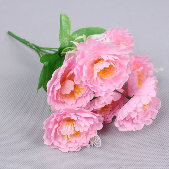 Artificial Flowers Fake Silk White Pink Peonies For Home Room Vase Decoration Christmas Wreath Wedding Bouquet Party Accessories