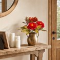 thumbnail image 1 of Artificial Flowers, Fall Faux Peonies Bouquet Vintage Realistic Floral Arrangement for Wedding Centerpiece Table Vase Autumn Decor, 1 of 5