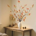 thumbnail image 1 of Artificial Flowers Fall Stems Artificial Branches, 47.2 Inch Faux Stems Fall Decor, Fake Leaves Fall Decorations for Home, Table Decor Fall Branches for Vase Filler Centerpieces (One Size), 1 of 8