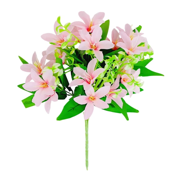 Artificial Flowers, Bouquet for Home Decor, 1 Pack Spring Table Centerpiece, Flowers for Valentine's Day and Mother's Day Gift, Realistic Floral Arrangement, 14.17x9.84 Inch