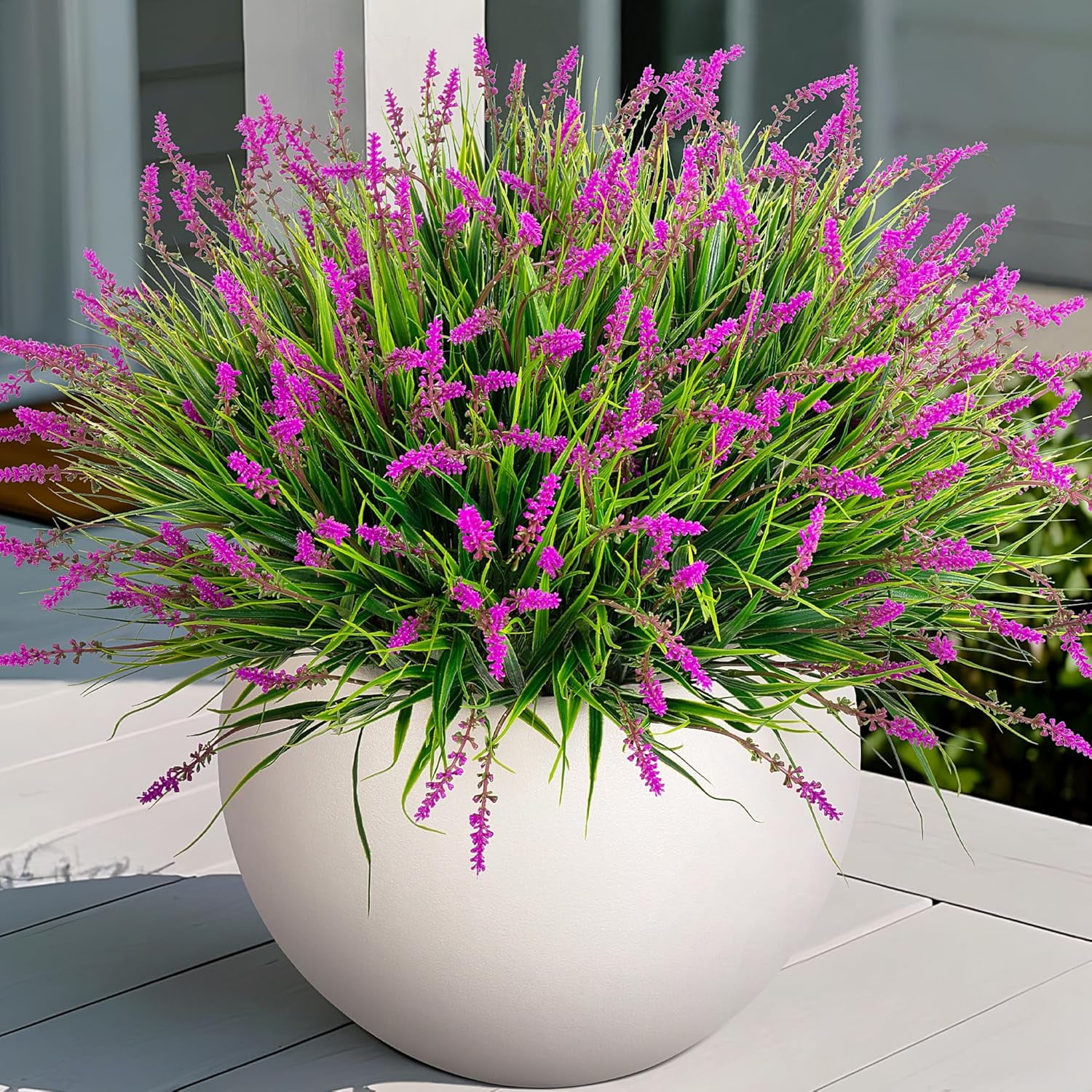 Ammyoo Artificial Faux Plants Outdoor Spring Decorations