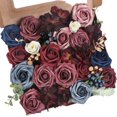 Artificial Flowers, Flowers Combo Box Set for DIY Wedding Bouquets