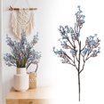 thumbnail image 1 of Artificial Flowers Full of Star Flowers Dried Bouquet - Wedding Restaurant Decoration, Realistic and Unbelievably Lifelike for Events, Blue, By Kingtowag, 1 of 7