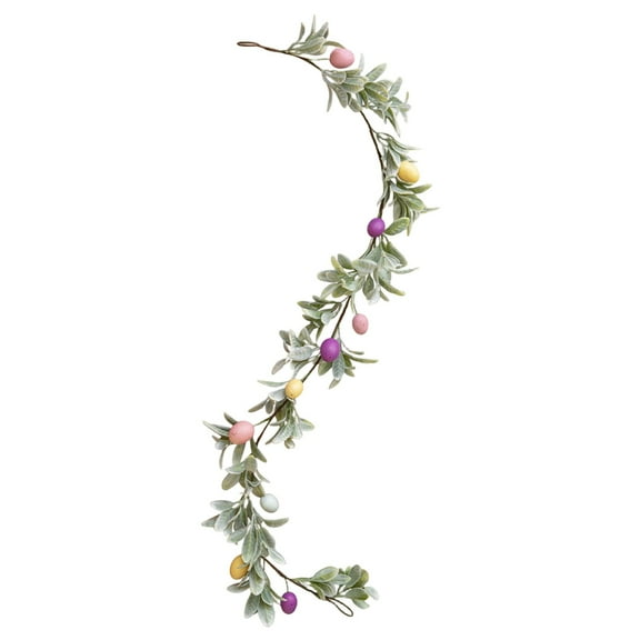 Artificial Flowers Garland Spring Eucalyptus Garland Vintage Fake Flower Peony Rose Vine Greenery Decorative Wall Hanging Plant for Wedding Arch Door Arrangement Party Decor
