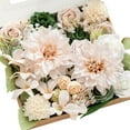 Artificial Flowers and Greenery Combo Box Set, Elf Green & Blush Fake