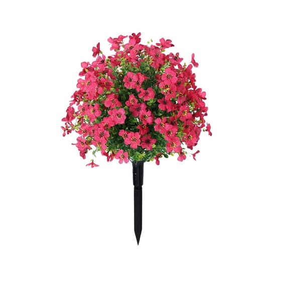 Artificial Flowers With Ground Spikes, 2026 New Exquisite Artificial Flowers For Outdoors, Garden Stake Greenery Shrubs Garden Accessories, Flowers For Lawn Yard G-Arden