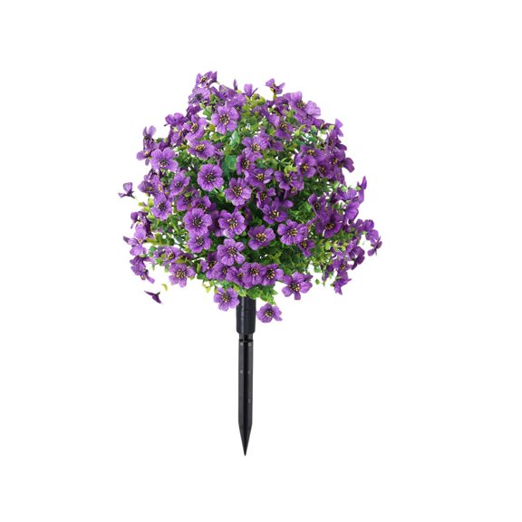 Artificial Flowers With Ground Spikes, 2026 New Exquisite Artificial Flowers For Outdoors, Garden Stake Greenery Shrubs Garden Accessories, Flowers For Lawn Yard G-Arden