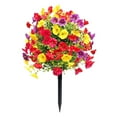 thumbnail image 1 of Artificial Flowers with Ground Stakes – 16 Inch Faux Greenery Shrubs for Outdoor Garden, Porch, Patio, And Farmhouse Decor, Wedding And Home Decoration Harlik, 1 of 9