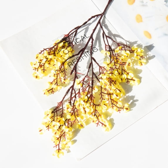 Artificial Flowers Gypsophila 1 Stem Gold for Fall Centerpieces