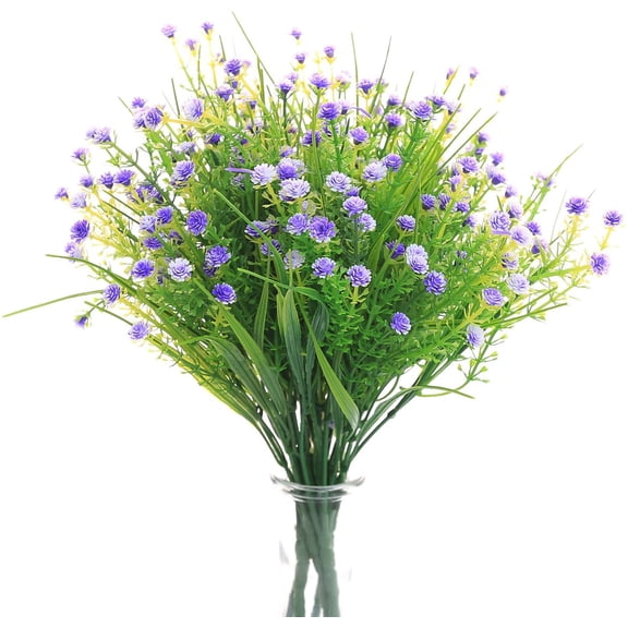 Artificial Flowers Gypsophila Babysbreath Fake Water Plants Bouquet Fake Plants Wedding Bridle Bouquet Outdoor Home Office Christmas Decor(Mix Color)