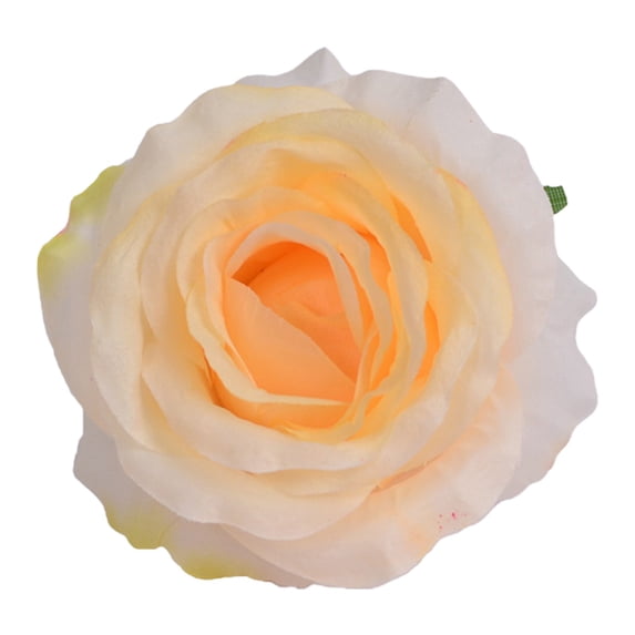 Artificial Flowers Head Faux Flowers Bulk Flower Fake Floral Heads Simulated Rose Heads Silk Daisy Flower for DIY Wedding Bouquets Craft Garland Party Home Decor, 1Pc, Multicolor(Yellow3,4.3x4.3")