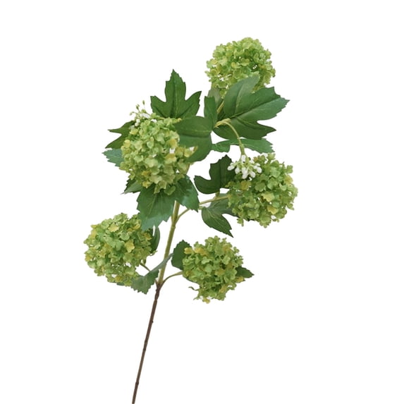 Artificial Flowers High End 5 Head Hydrangea Artificial Flower Silk Snowball Hydrangea Flower Wedding Arrangement Home Flower Art Landscaping Decoration