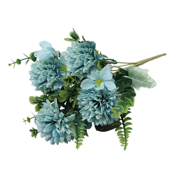 Artificial Flowers - High Grade Plastic Faux Flowers for Home Decoration, Waterproof & UV Resistant Multicolor Chrysanthemum, Durable Non-Fading Decorative Plants for Indoor/Outdoor Display, 30cm