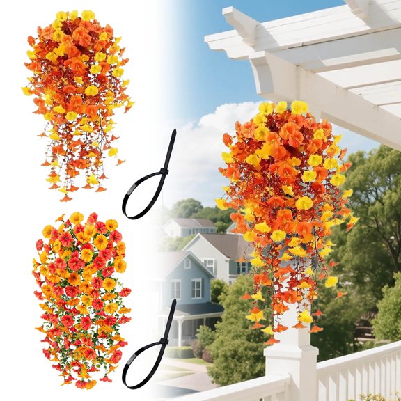 Artificial Flowers for Home Decor Simulated Rose Vines Plastic Wrapping Plants Fake Flowers Conditioning Duct Blocking Ceiling Decoration for Living Room Wall and Wedding Party Decorations Topliu