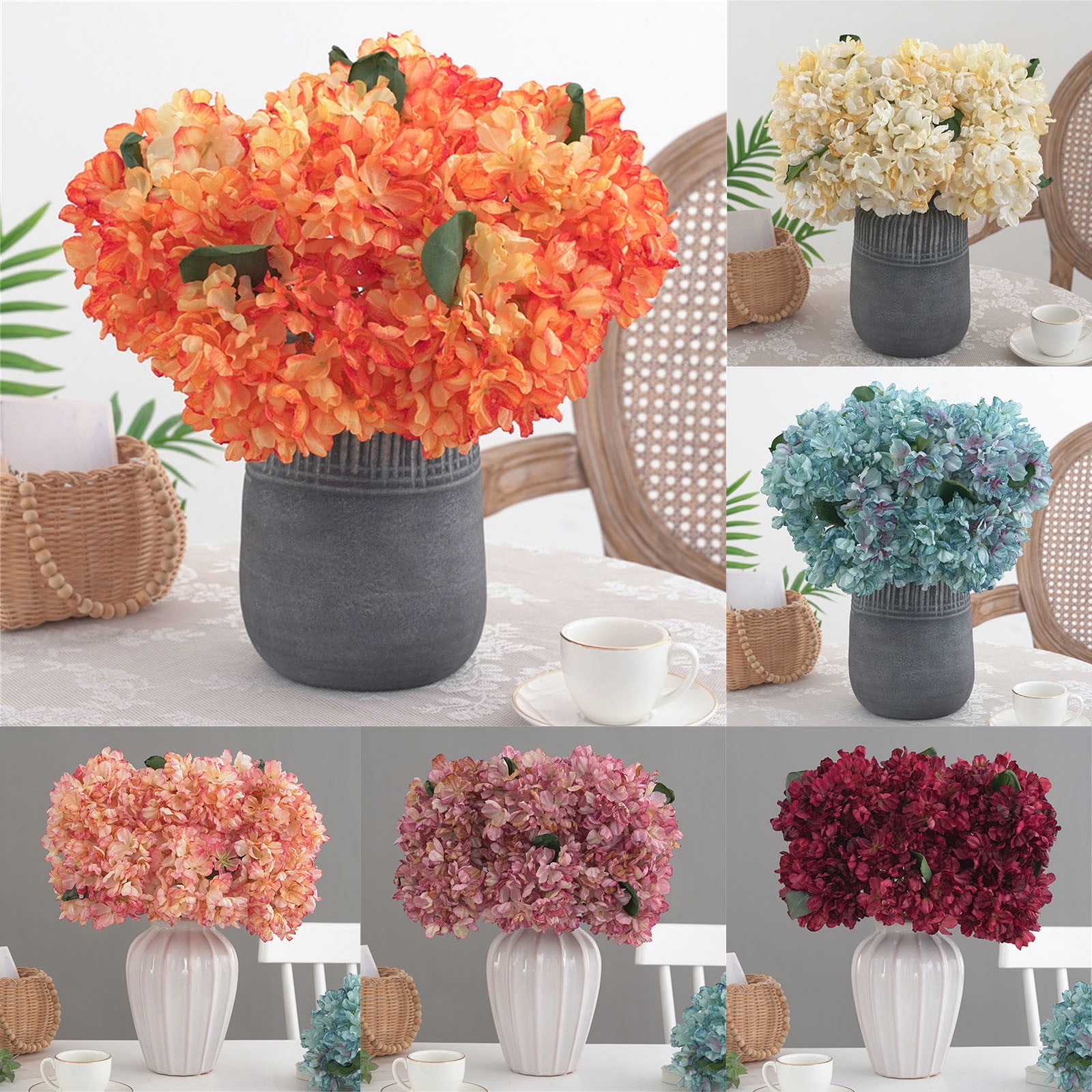 Artificial Flowers, Imitation Flower Home Decor Wedding Bouquet ...