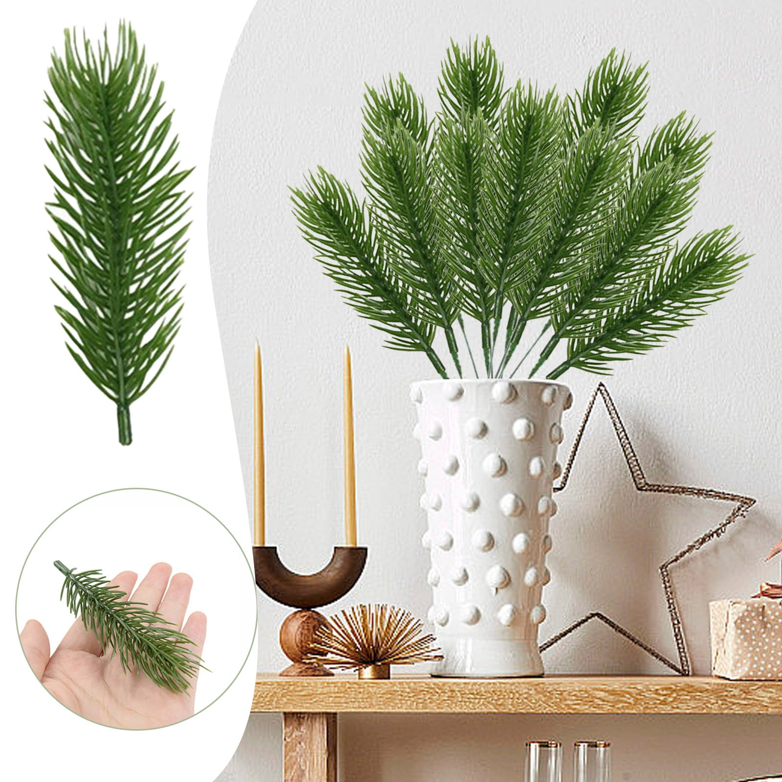 Artificial Flowers Indoor Tainrunse 50pcs Needle Realistic No Watering