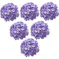 thumbnail image 1 of Artificial Flowers Large Silk Hydrangea Heads with Stems 90 Petals Fake Flowers for Wedding Home Party Shop Baby Shower Decor Pack of 6 (White), 1 of 5
