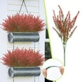 thumbnail image 1 of Artificial Flowers Latex Real Touch Bridal Bouquet 1PC Red for Wedding, 1 of 8
