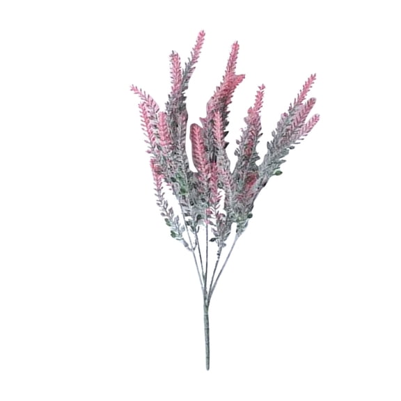 Artificial Flowers Lavender Bouquet Plastic Red 1 Bundle for Home Decor