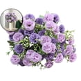 thumbnail image 1 of Artificial Flowers Life-like Faux Carnation Silk Flowers with Stem and Greenery, Fake Carnation Flowers Arrangements for Vase Home Wedding Decoration Mother's Day, 1 of 4