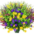 thumbnail image 1 of Artificial Flowers Lifelike No Fade UV Resistant Fake Plastic Flowers Faux Plants for Hanging Planters Outside Porch Window Box Wedding Home Décor - Indoor/Outdoor Use, 1 of 5