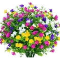 thumbnail image 1 of Artificial Flowers Lifelike No Fade UV Resistant Fake Plastic Flowers Faux Plants for Hanging Planters Outside Porch Window Box Wedding Home Décor - Indoor/Outdoor Use, 1 of 5