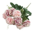 thumbnail image 1 of Artificial Flowers, Living Room Entrance Decoration Simulation Artificial Flower Bouquet Mother's Day Valentine's Day Gift, Hydrangea DIY Decoration Wedding Floral Art, 1Pc(Pink,13.8x4"), 1 of 3