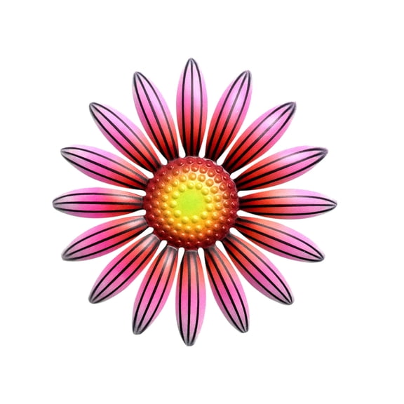 Artificial Flowers Mini Iron Sunflower Wreath, 11.8 Inch Diameter, Weather-Resistant Metal, Rustic Farmhouse Style for Tight Spaces Small Entryway, Tiny Spring Summer Fall Decorative Ring, By VINOIC