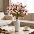 thumbnail image 1 of Artificial Flowers Mini Rose Buds 5 Heads Light Pink for Wedding Home Party Decor, 1 of 5