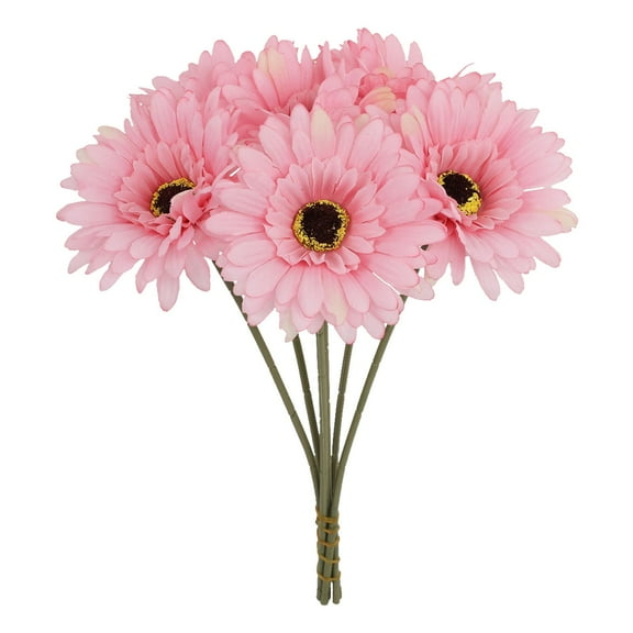 Artificial Flowers, Nanoei Artificial Gerbera Daisy Bouquet, Rustic Wedding Handheld Flowers for Bridal Decor, Country Style Floral Arrangement for Home, Hotel, and Event Centerpieces
