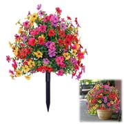 Fall Decor Clearance Artificial Flowers Outdoor, Artificial Flowers, Fake Flower Pot, Real Looking Flowers For Outside, Fake Wildflower, Big Fake Plant, Outdoor Halloween Decorations