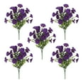 thumbnail image 1 of Artificial Flowers, Outdoor Decor, Realistic 5PC Weather-Resistant Silk Flower Arrangements for Garden and Patio Enhancement, 1 of 6