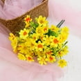 thumbnail image 1 of Artificial Flowers, Outdoor Decor, Zou Chrysanthemum Floral Arrangement, 28-Head Plastic Orchid Chrysanthemum, Fresh And Delicate Artificial Floral Stems For Vases And Seasonal Decorations, 1 of 7