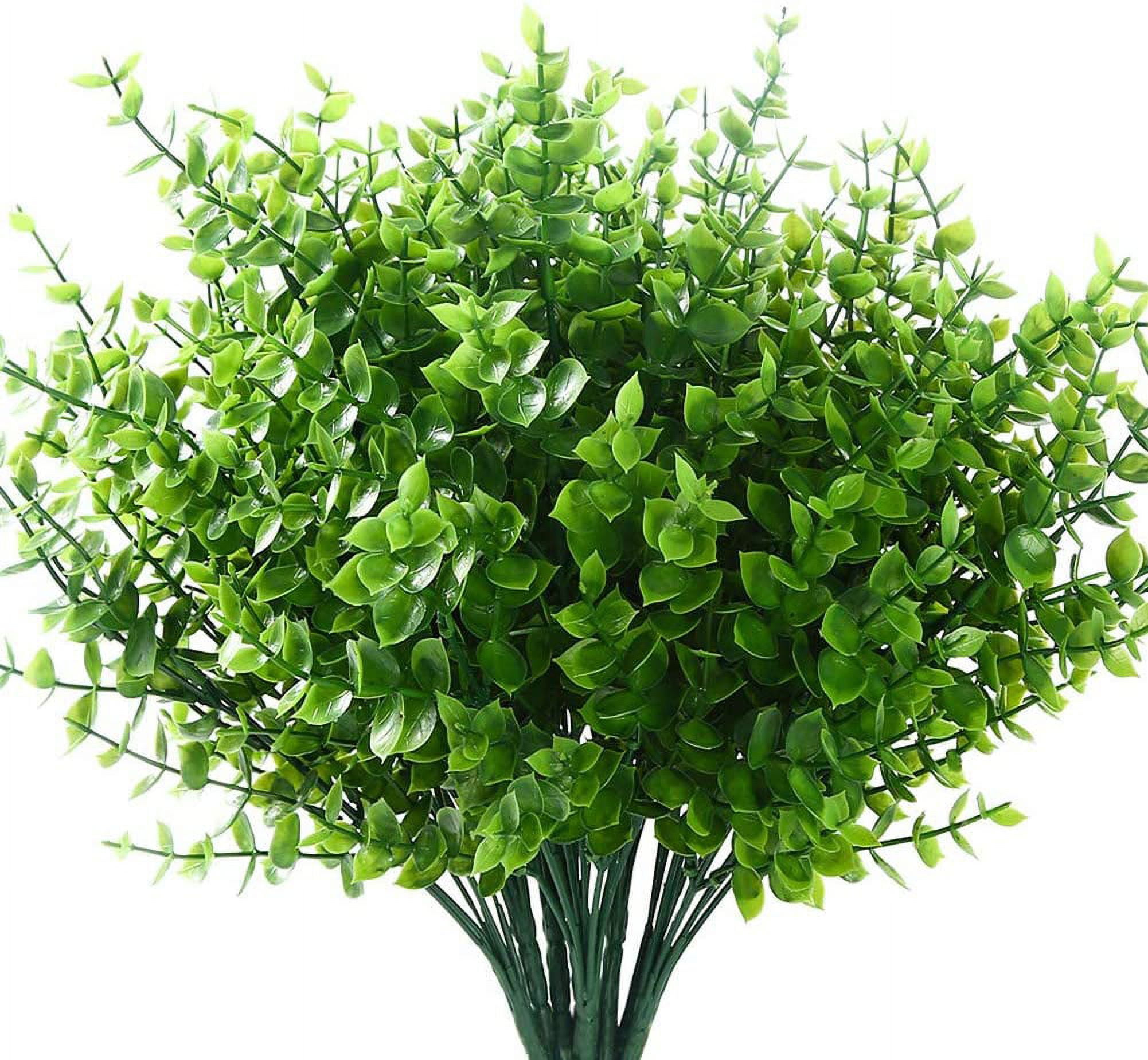 Artificial Flowers Outdoor Fake Flowers for Decoration UV Resistant No Fade Faux Plastic Plants Garden Porch Window Box Decor (6 Bundles, 2#Yellow)