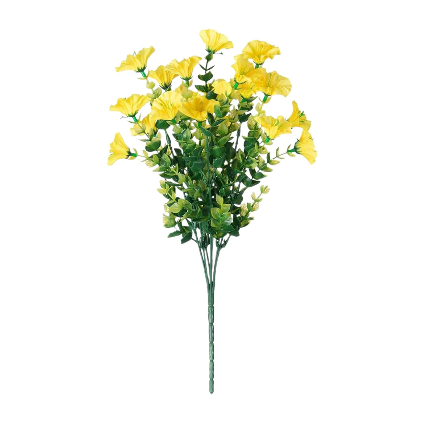 Artificial Flowers for Outdoors, 1 Bundles Eucalyptus Flower Multicolor Silk Flower Spring Summer Decoration, 14'' Artificial Outdoor Flowers for Home Planter Porch Patio Yard Decor