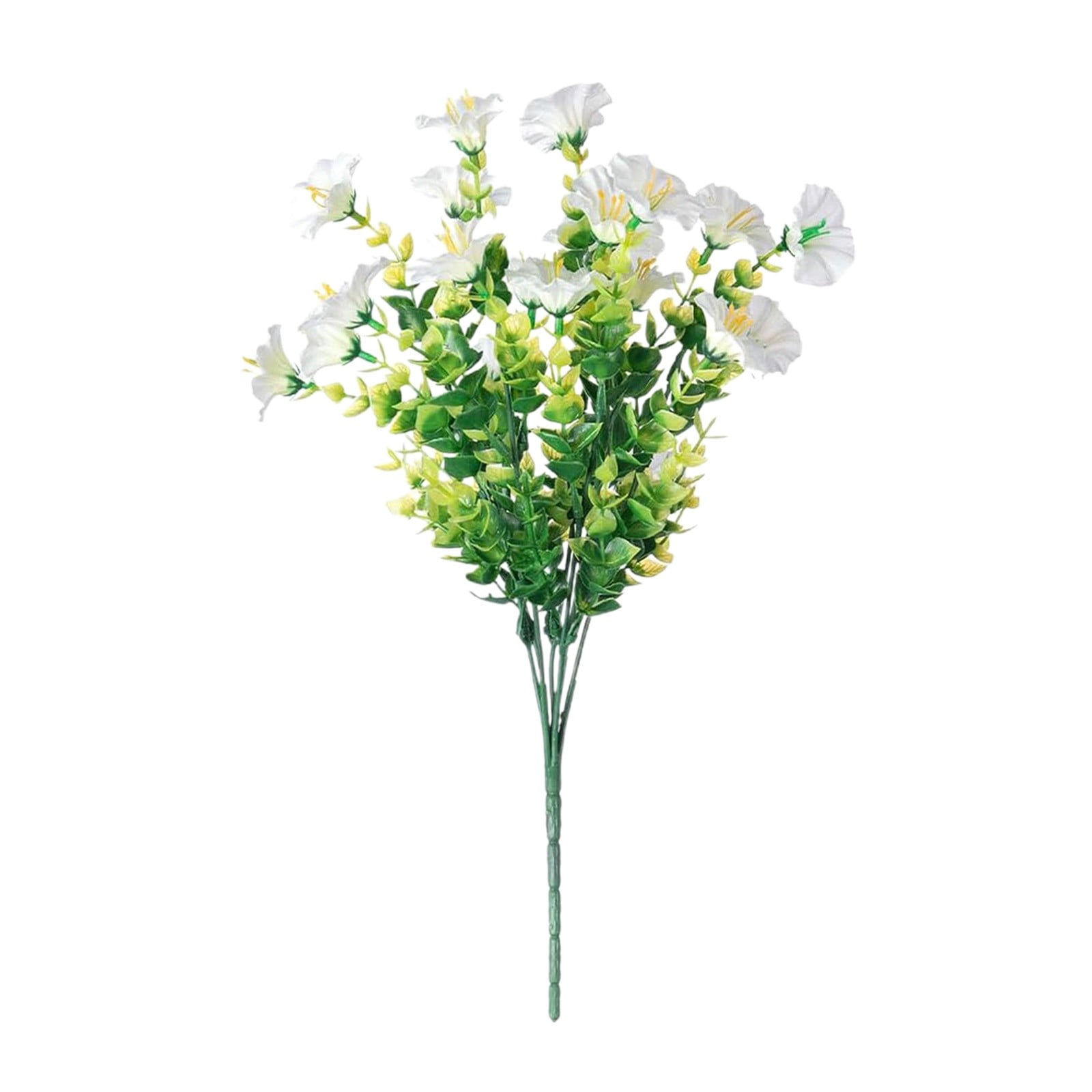Artificial Flowers for Outdoors, 1 Bundles Eucalyptus Flower Multicolor Silk Flower Spring Summer Decoration, 14'' Artificial Outdoor Flowers for Home Planter Porch Patio Yard Decor