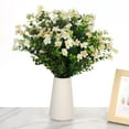 thumbnail image 1 of Artificial Flowers,White Flowers for Home Decoration,Fake Plants for Garden,Balcony,Window Sill,Centerpiece Table Wedding Party, 1 of 6