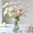 thumbnail image 1 of Artificial Flowers for Outdoors 12 Bundles Faux Silk Daisy UV Resistant Fake Wildflowers Plants with Stems Daisy Arrangements for Home Hotel Living Room Office Outdoor Garden Decorations, 1 of 7
