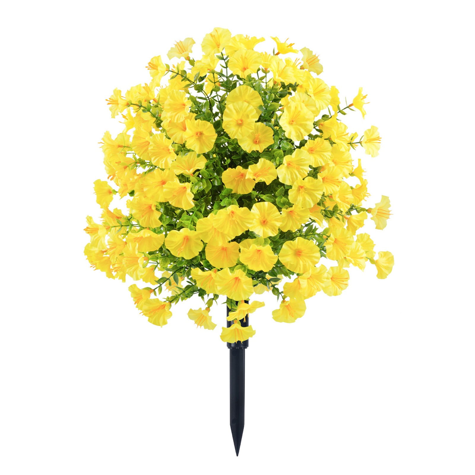 Artificial Flowers for Outdoors, 21.65in Fake Flowers Fall Flowers with Ground Spike, Fall Flowers Artificial for Decoration Faux Flowers for Outdoor Planters, Fall Artificial Flowers for Outdoors C