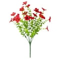 thumbnail image 1 of Artificial Flowers for Outdoors, Fake Faux Plants Outside Realistic Spring Summer Decor,1 Bundles Artificial Fake Silk Flowers UV Resistant for Home Porch Garden Patio Yard Decoration 14.4in, 1 of 9